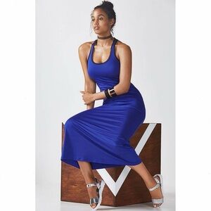 Fabletics Mesh Trim Mosa Maxi Dress